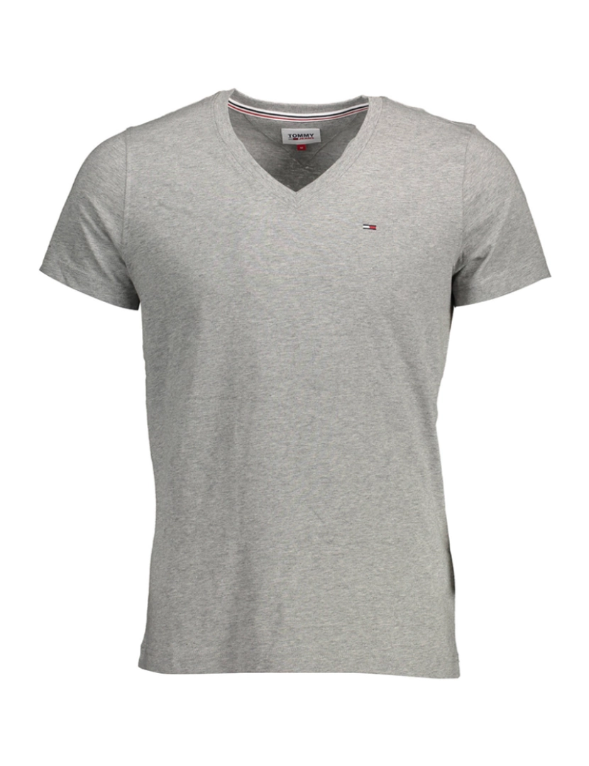 Tommy Hilfiger - T-Shirt De Manga Curta Homem Cinza