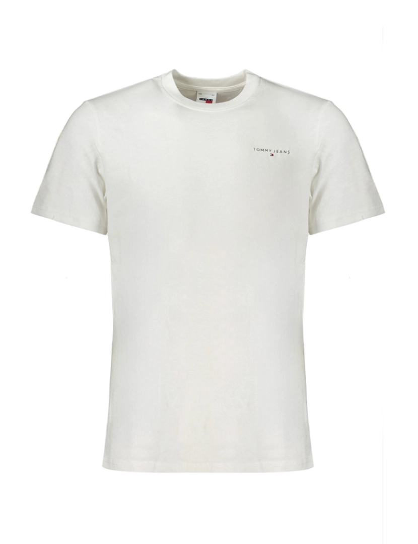 Tommy Hilfiger - T-Shirt De Manga Curta Homem Branca