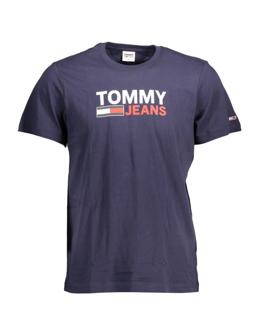 Tommy Hilfiger - T-Shirt De Manga Curta Homem Azul