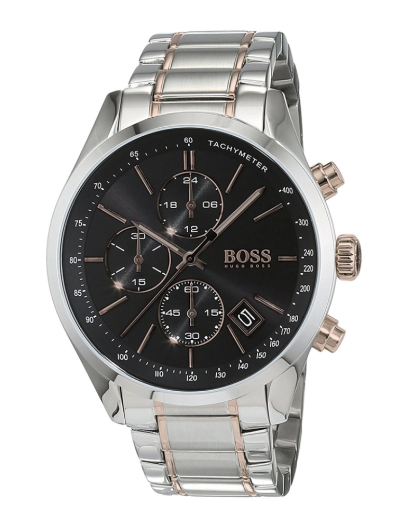 Hugo Boss - Relógio Prateado e Preto