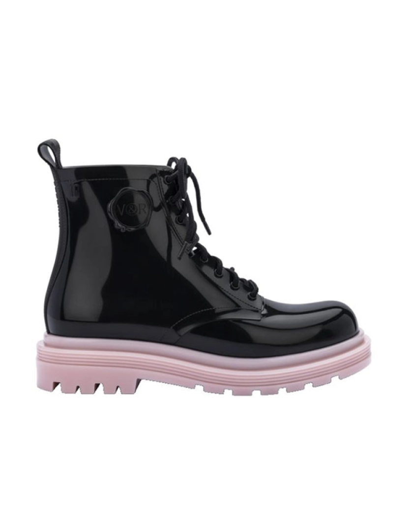 Melissa -  Botas Coturno Viktor and Rolf 51663-preto e rosa