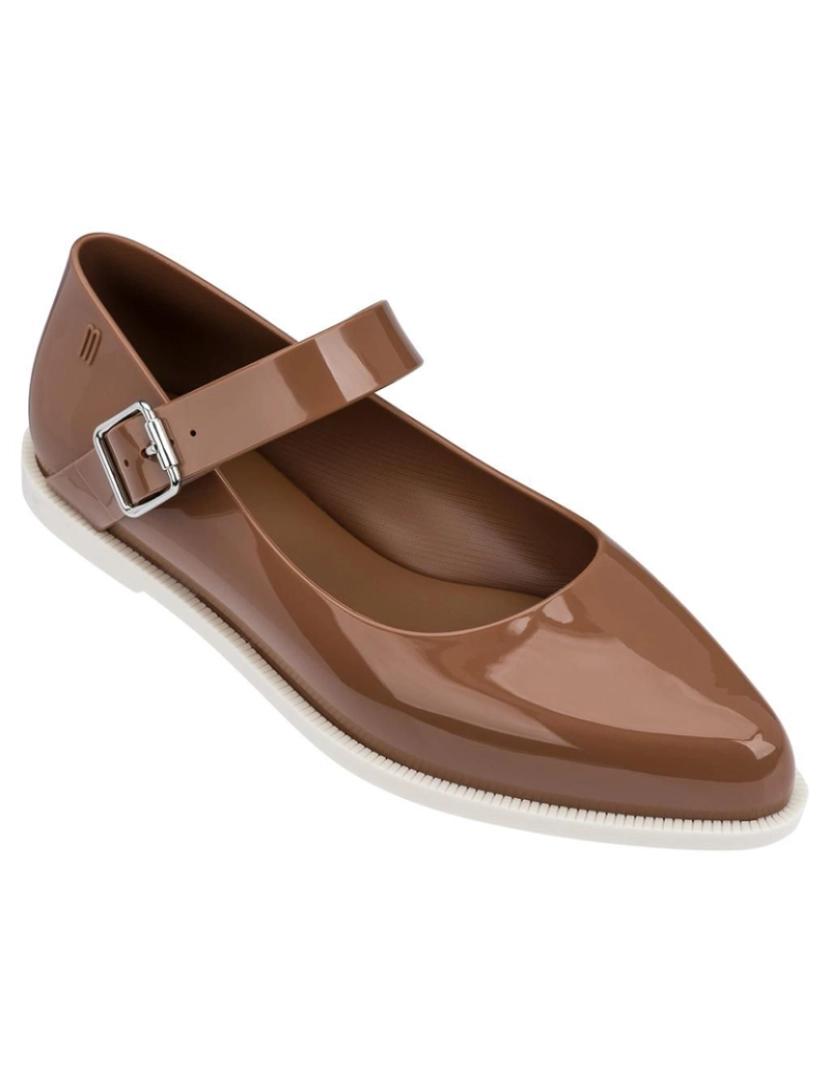 Melissa - Sapatos Mary Jane 51471-castanho e bege