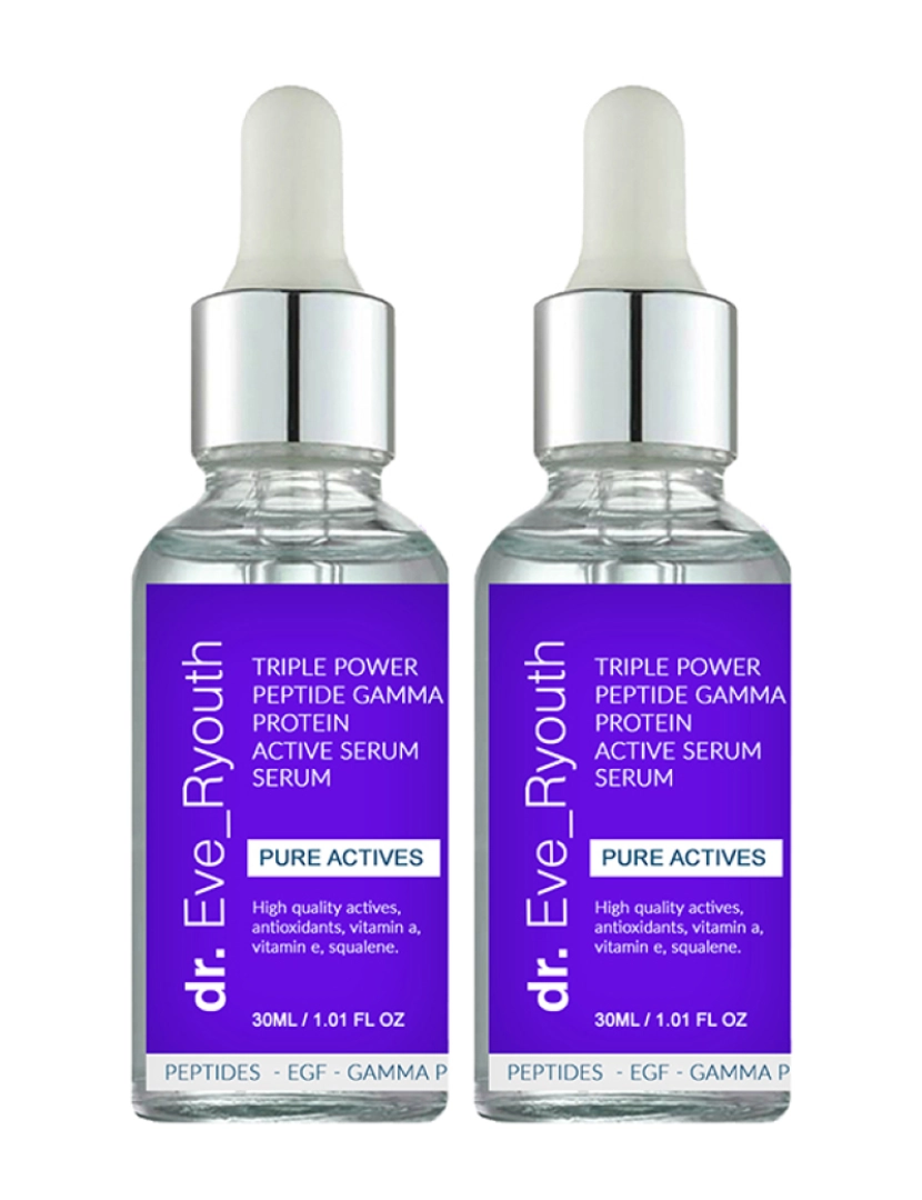 Dr. Eve Ryouth - 2 X Soro Ativo Triple Power Peptide Gamma Protein 30Ml