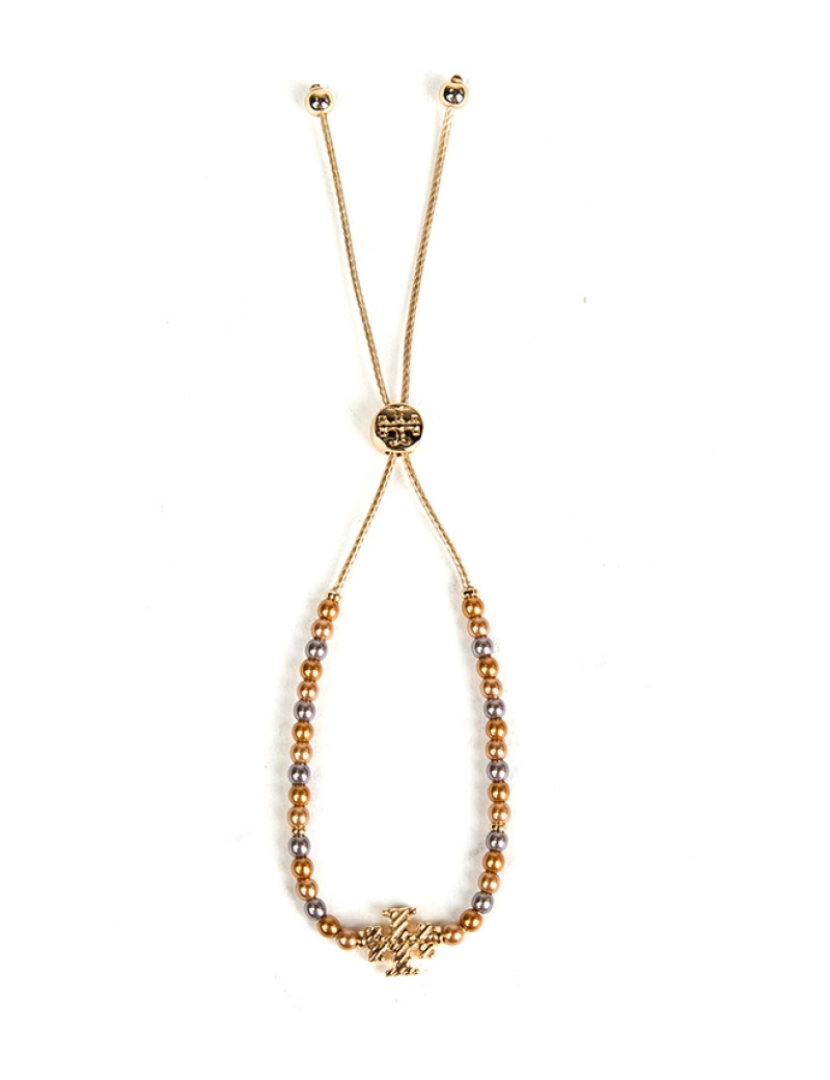 Tory Burch - Pulseira Textured Rope Logo