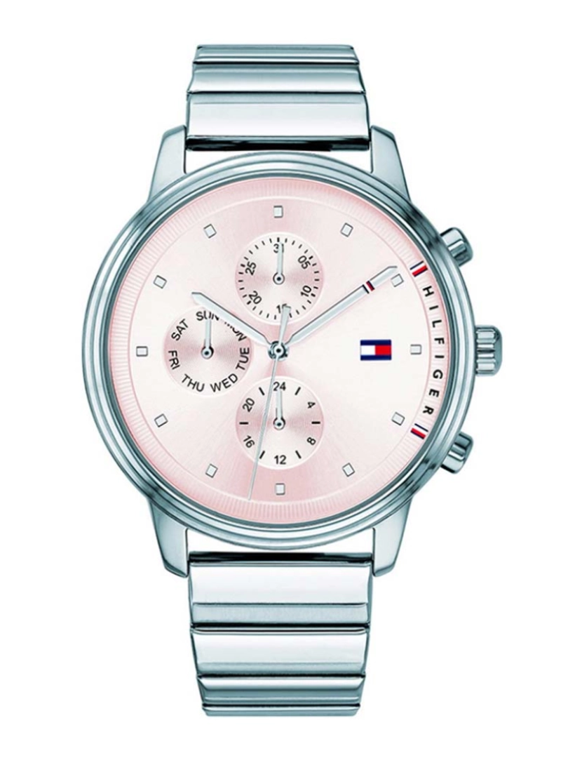 Tommy Hilfiger - Relógio Tommy Hilfiger Prateado e Rosa c 