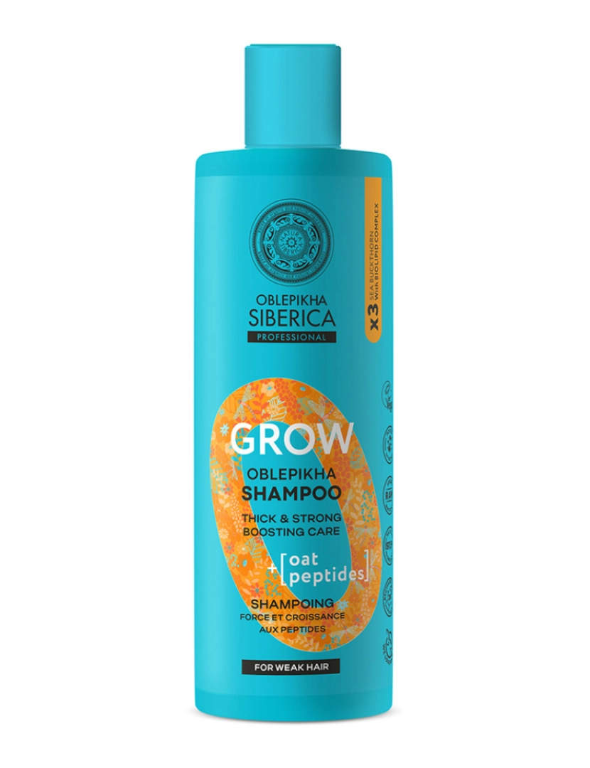 Natura Siberica - Shampoo De Fortalecimento E Crescimento Com Peptídeos