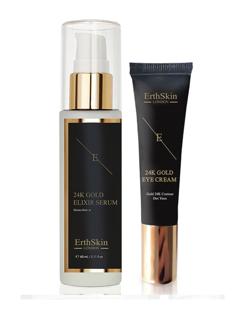 Erth Skin London - Sérum Elixir Antirrugas Ouro 24K + Creme Para Olhos Ouro 24K