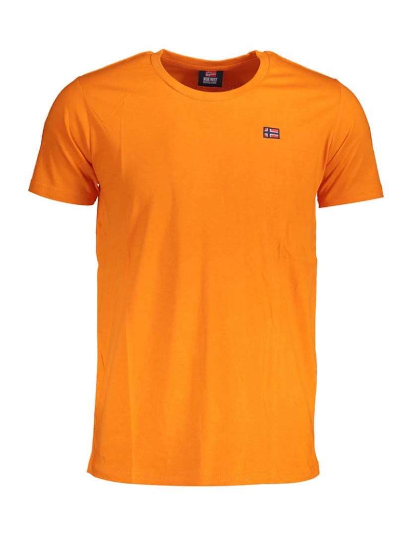 Norway 1963 - T-Shirt Laranja De Manga Curta Homem