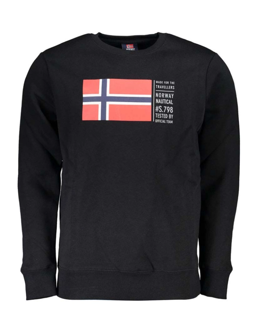 Norway 1963 - Camisola sem Ziples Para Homem Preto