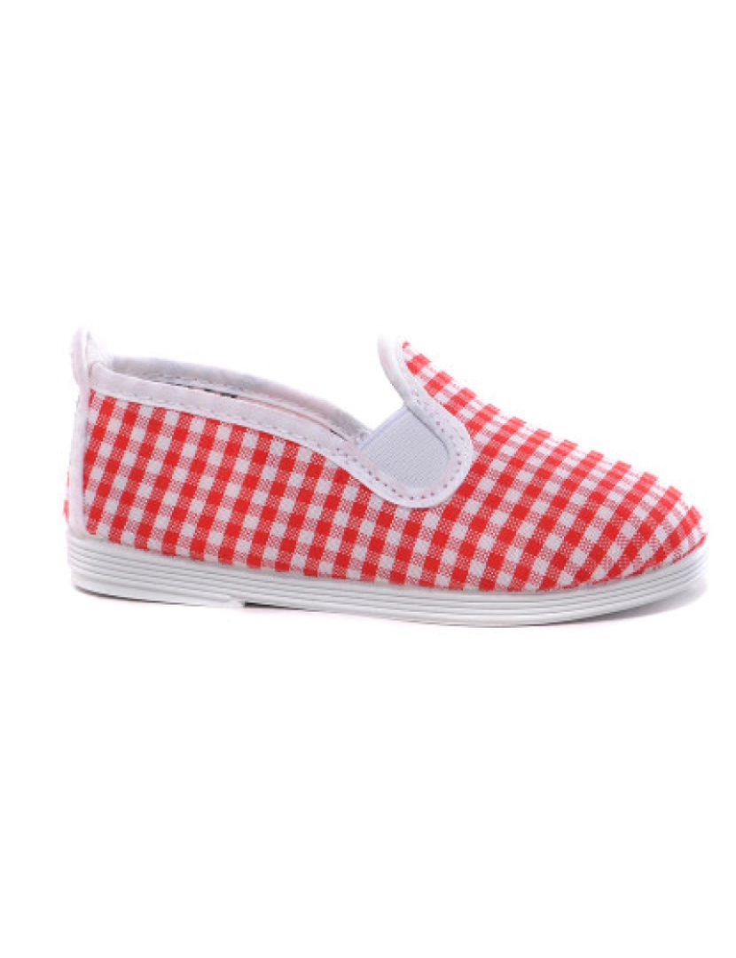 Flossy - Slip-on Criança Print Xadrez Vermelho