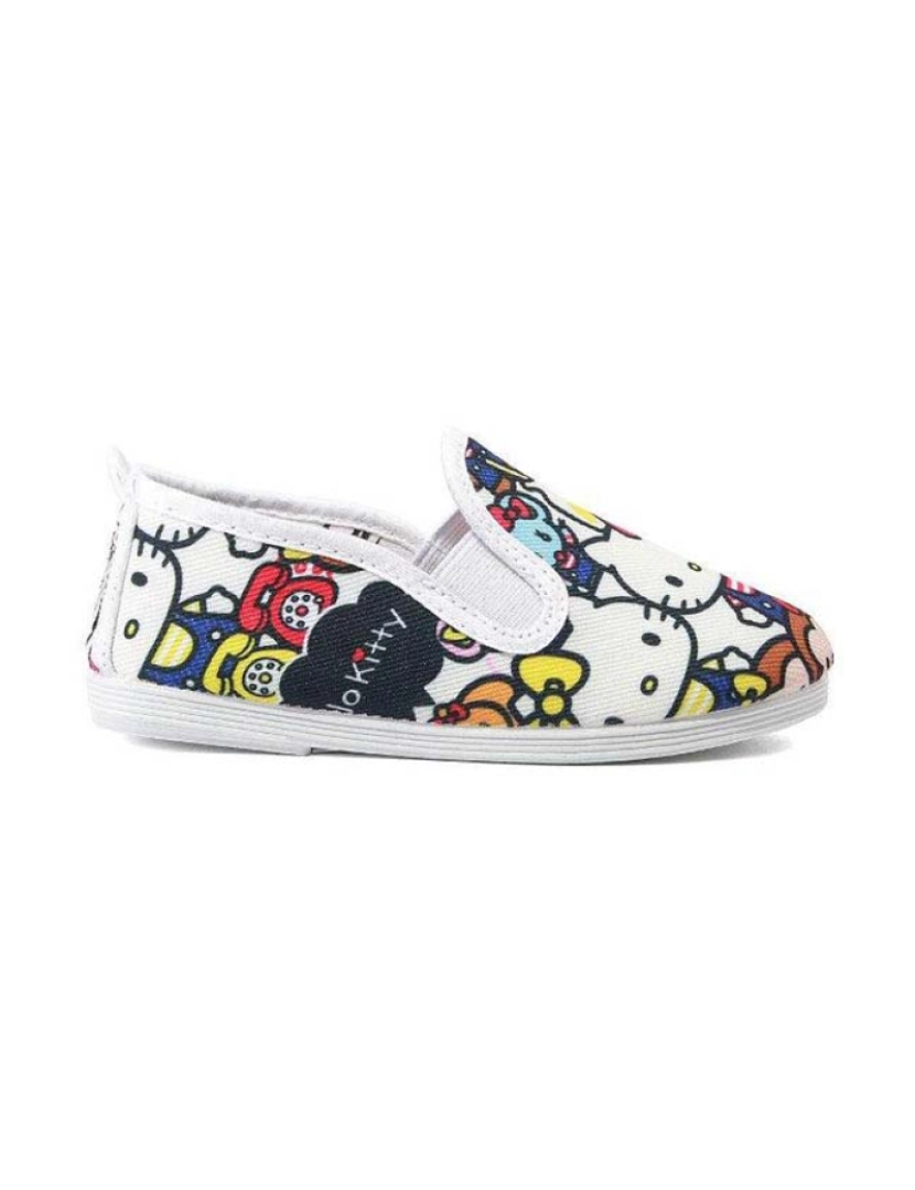 Flossy - Slip-on Criança Print Cat Branco