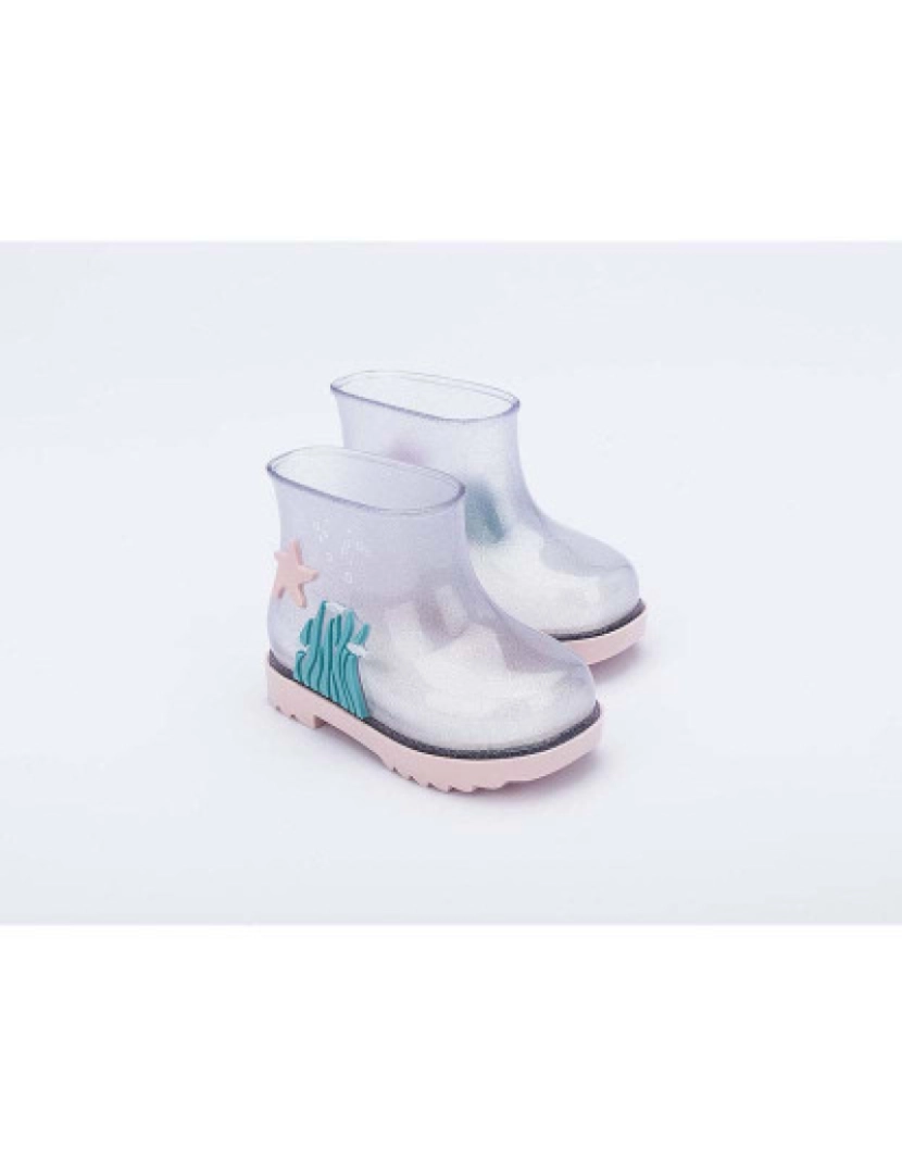 Melissa - Sandálias Mini Melissa Under the Sea Boot 53616 clear