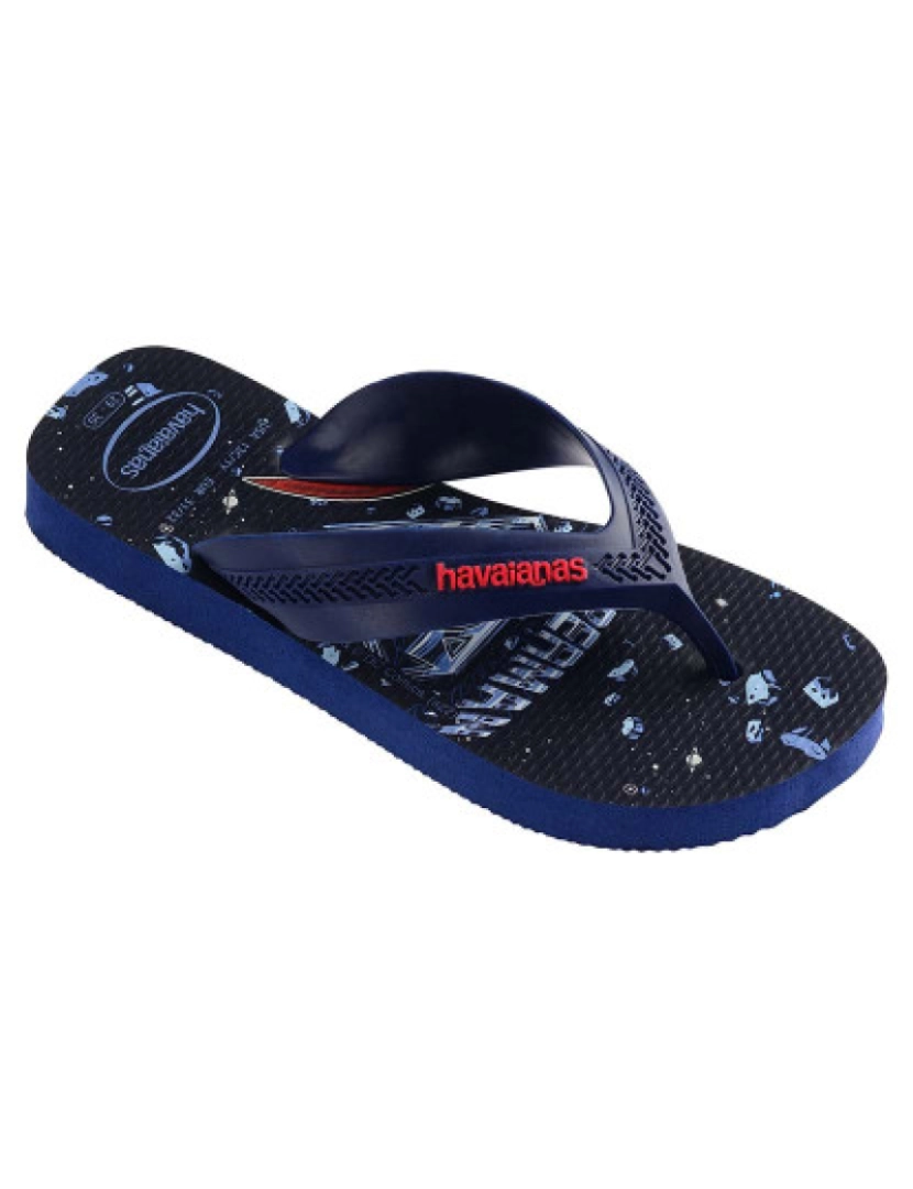 Havaianas - Havaianas Kids Max Herois Kids Azul Navy e Vermelho Ruby