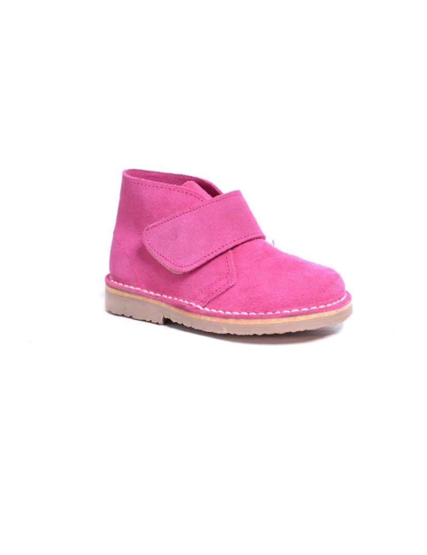 ShoeColours - Botas Safari Kids Velcro Fúscia