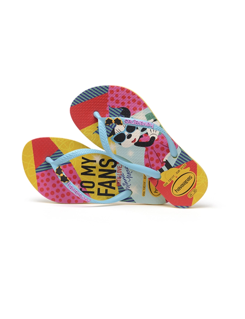 Havaianas - Havaianas Kids Disney Cool Dourado Amarelo