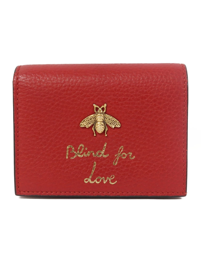 Gucci - Carteira Bi-Fold Blind For Love Bee Accent  