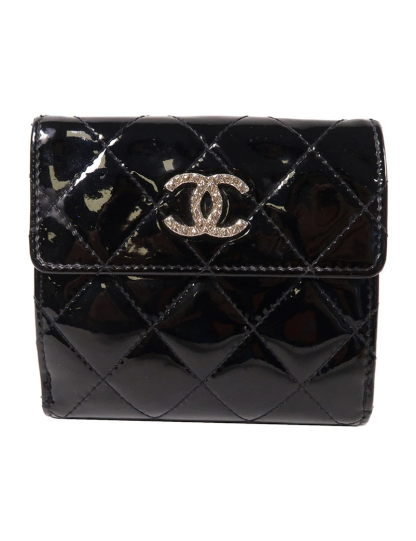 Chanel - Carteira Double Sided Pele Verniz