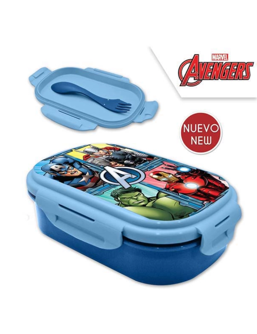 Avengers - Sandwicheira Retangular Com Tampa Avenge TU