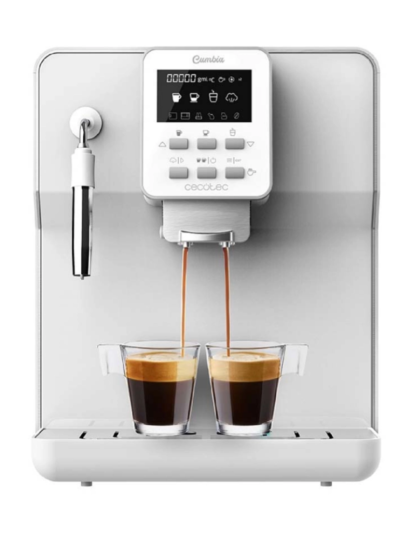 Cecotec - Máquina Café Mega Automática Power Matic-Ccino 6000 Serie Bianca S