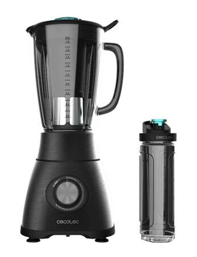 Cecotec - Liquidificadora Power Preto Titanium 1800 Go 1800 W