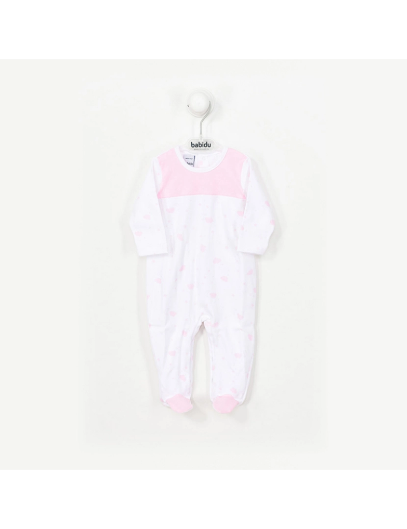 Babidu - Babygrow Ab Tras Yancy Branco E Rosa