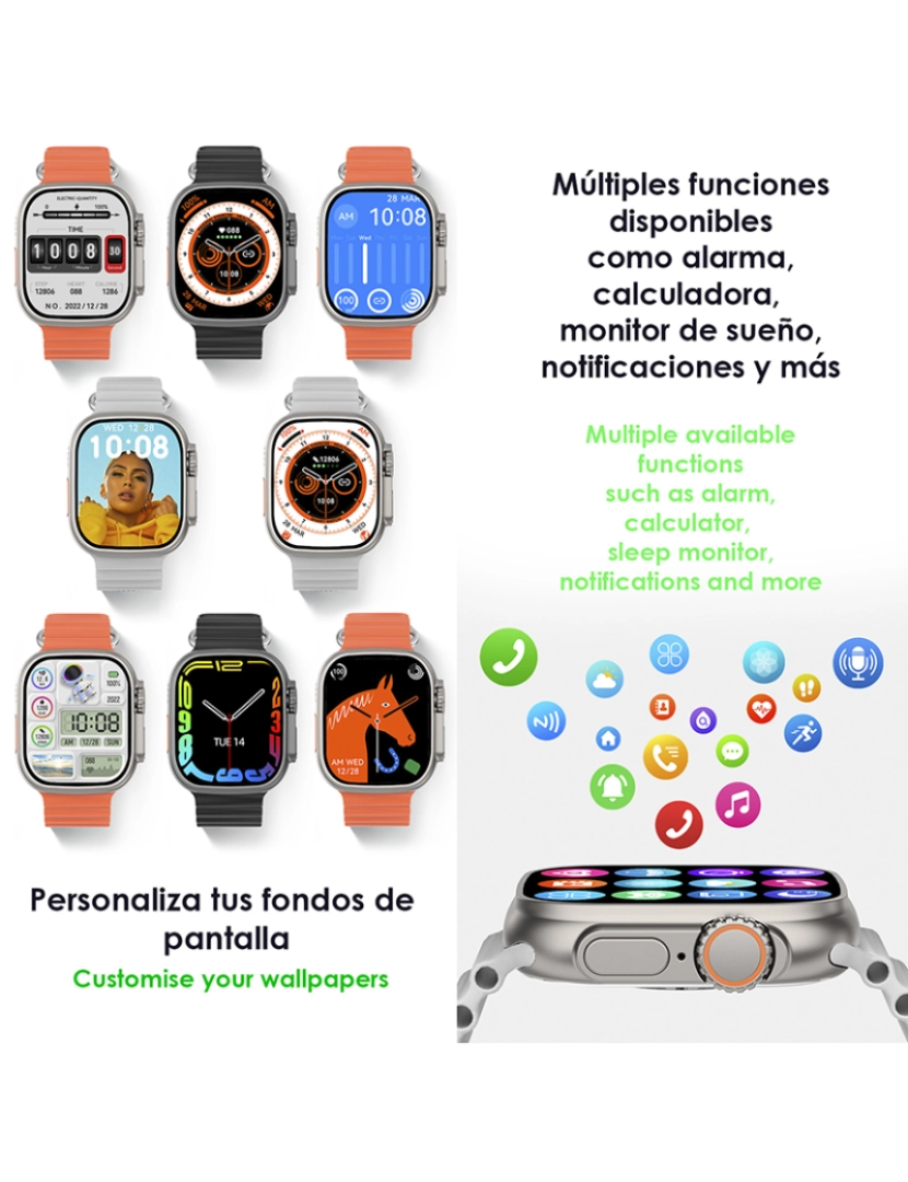 DAM - Smartwatch S9 Max Azul