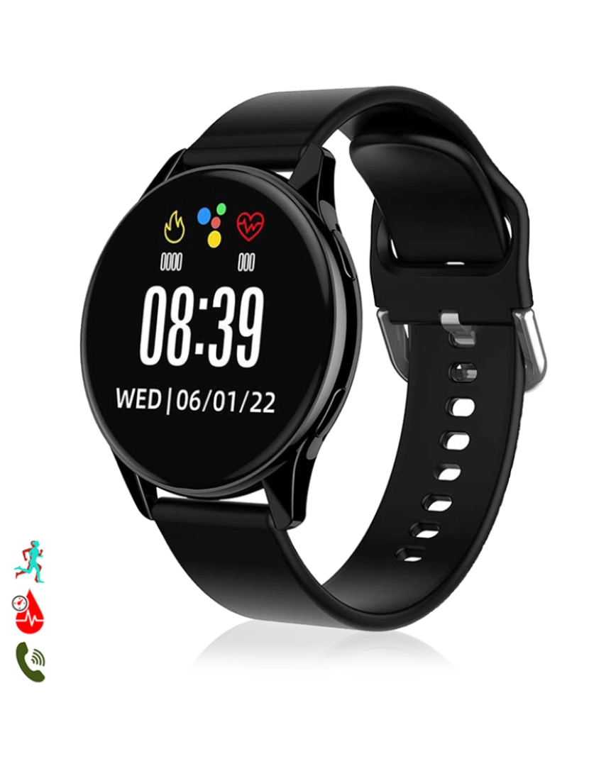 DAM - Smartwatch T2 Pro Preto