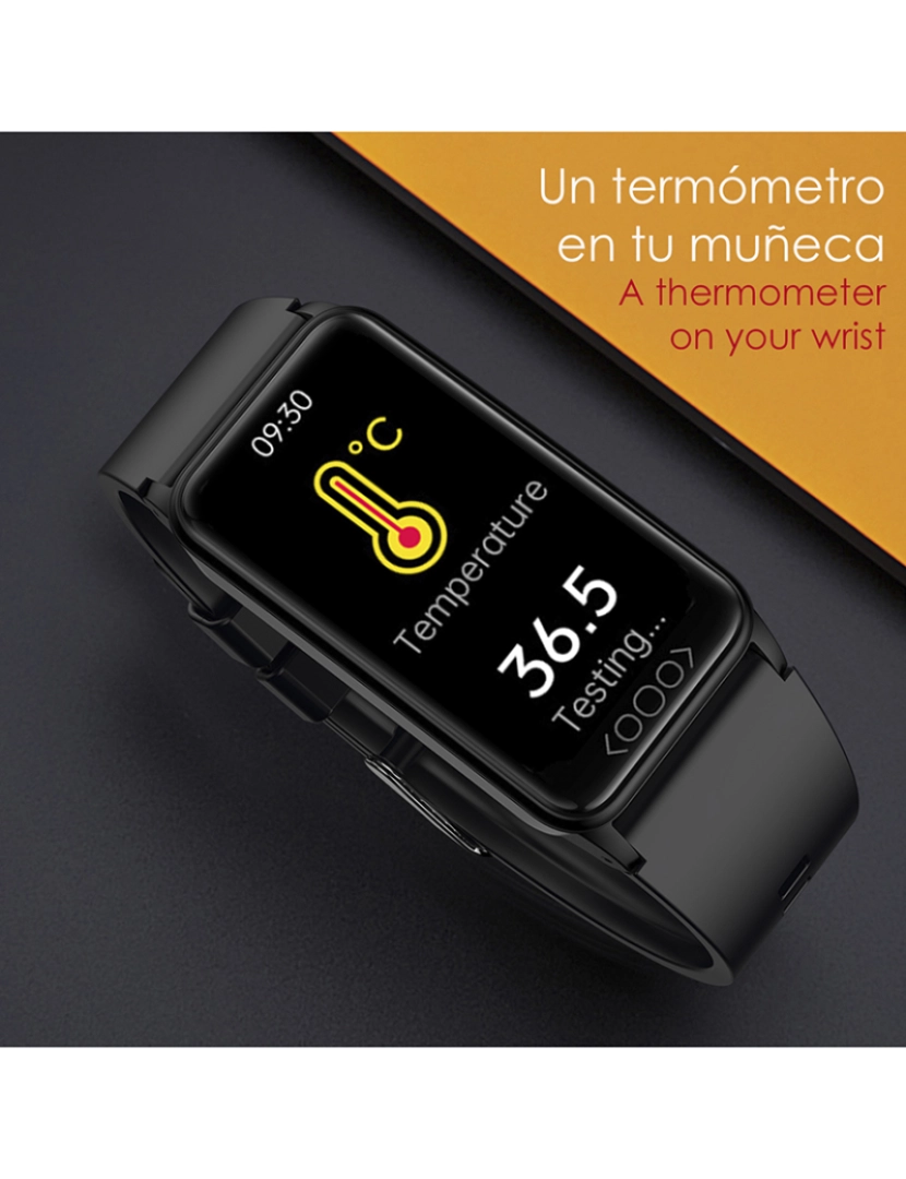 DAM - Smartband TK71pro Dourado Rosa