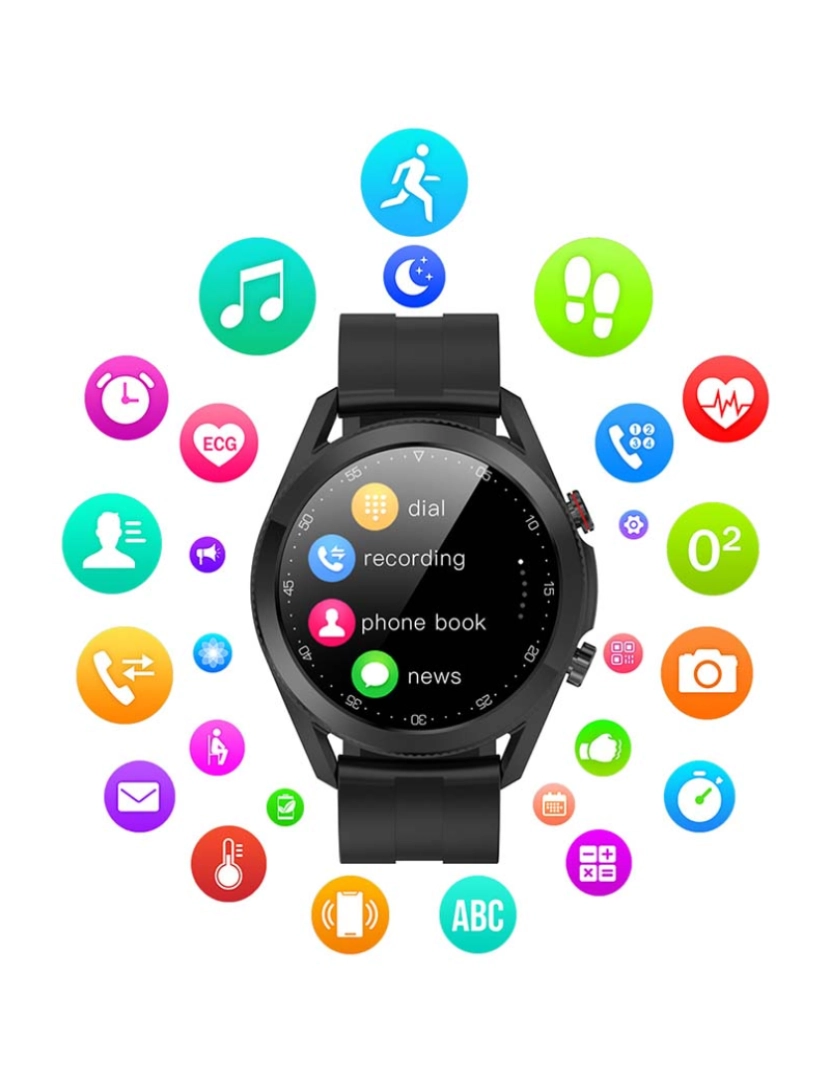 DAM - Smartwatch L19 Castanho