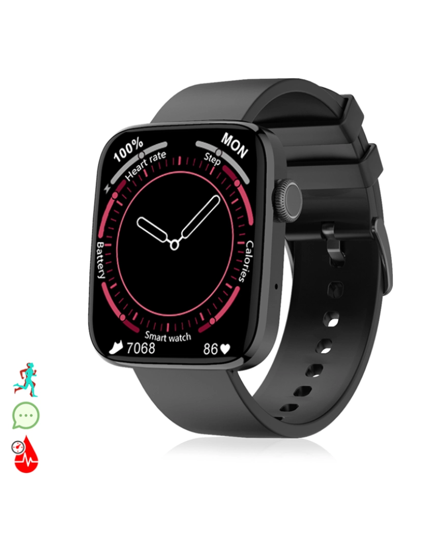 DAM - Smartwatch DT1 Preto