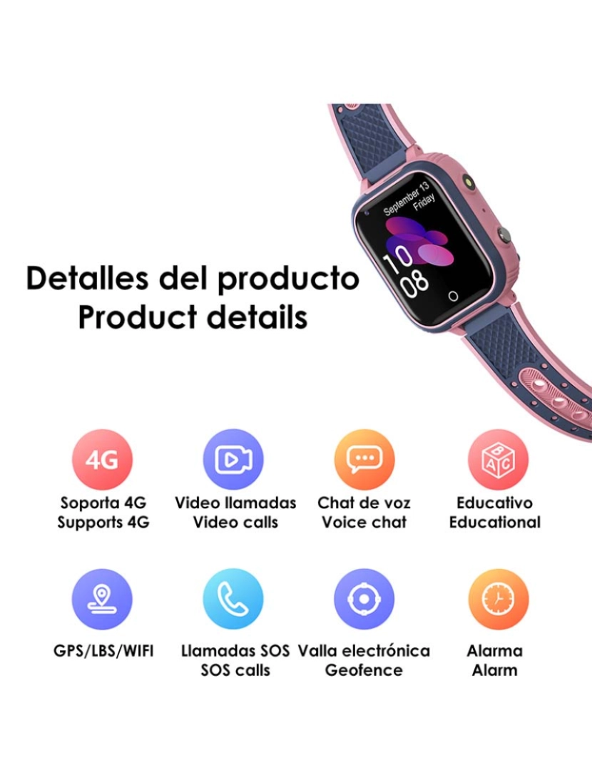 DAM - Smartwatch Kids LT21 Rosa