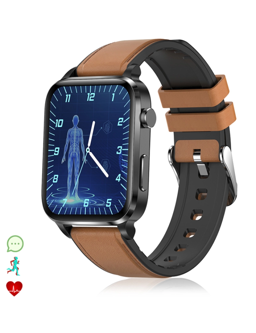 DAM - Smartwatch F100 Couro