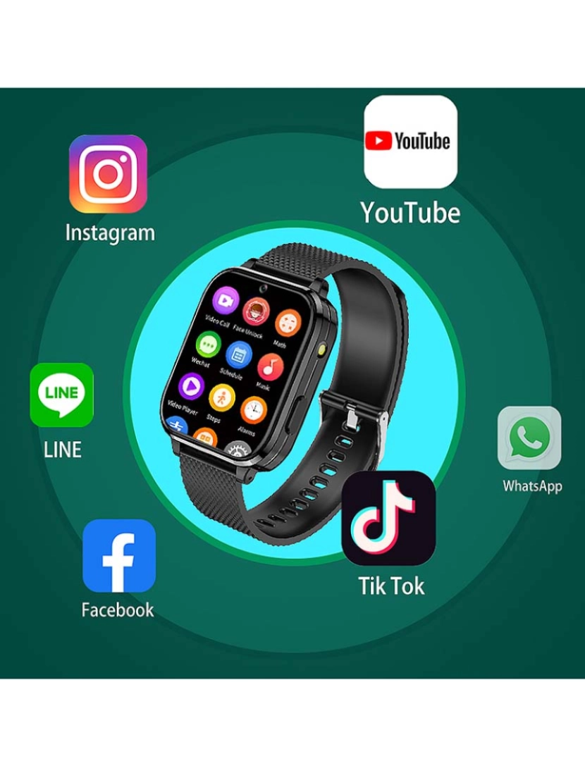 DAM - Smartwatch T36 Preto