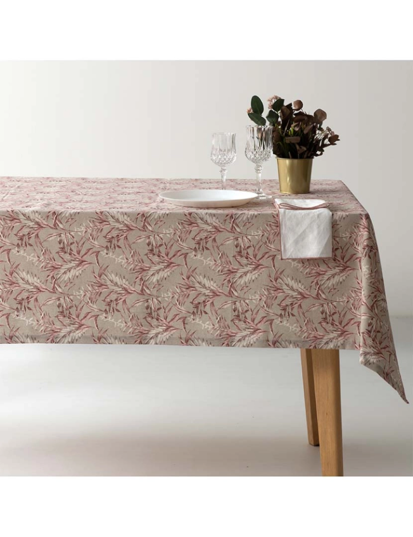 Jucami - Toalha Mesa Estampada Jasmin Rosa