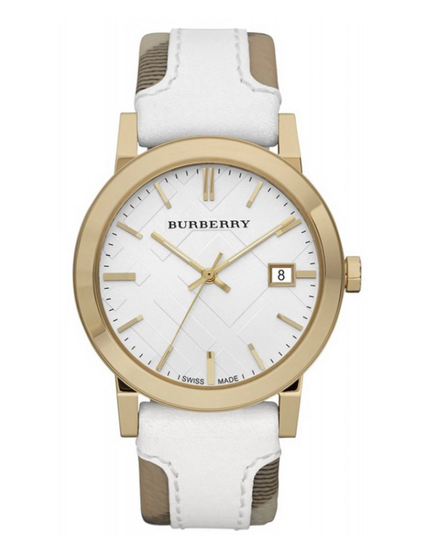 Burberry - Relógio Senhora Branco e Dourado 