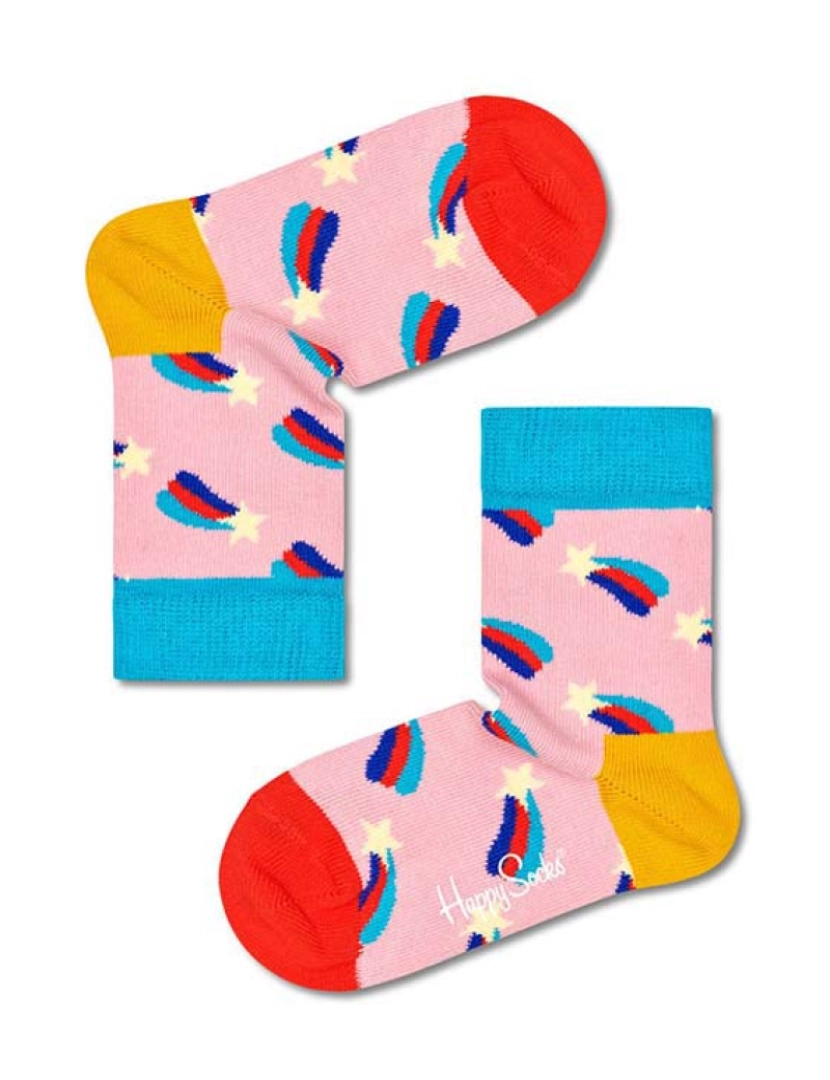 Happy Socks - Conjunto de 3 Kids Hearts And Stars Socks  - Gift Set