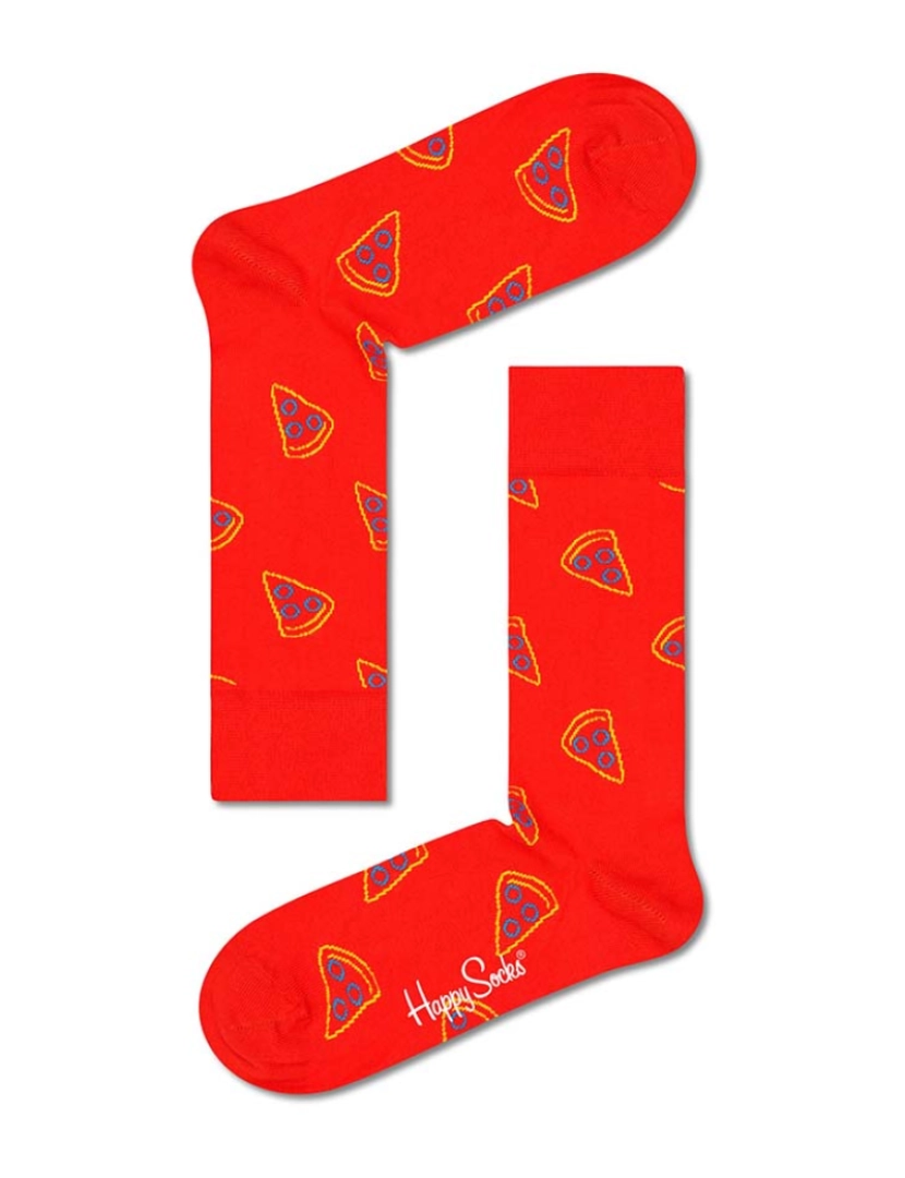 Happy Socks - Conjunto de 2 Pizza Socks - Gift Set