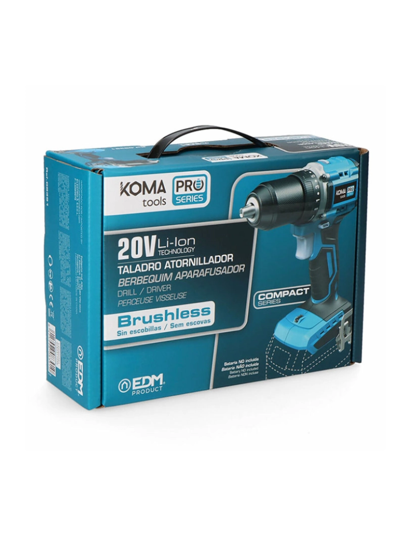 Koma Tools - Berbequim com chave de fendas Koma Tools Pro Series - Compact 50 Nm