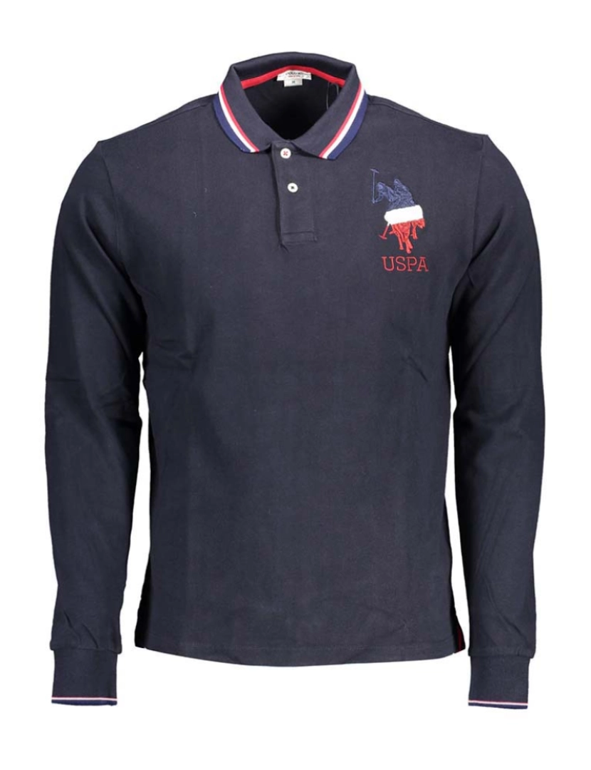 U.S. Polo - Pólo M. Comprida Homem Azul