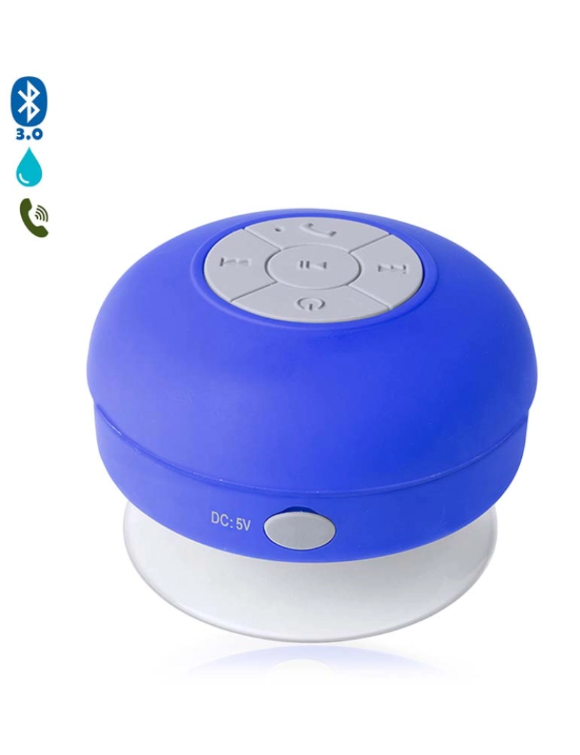 DAM - Coluna Rariax Bluetooth c/ Ventosa Azul