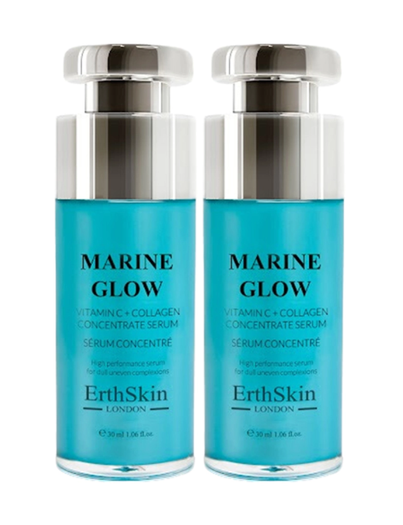 Erth Skin London - 2X Marine Glow Vitamina C + Soro Concentrado De Colágeno 30Ml