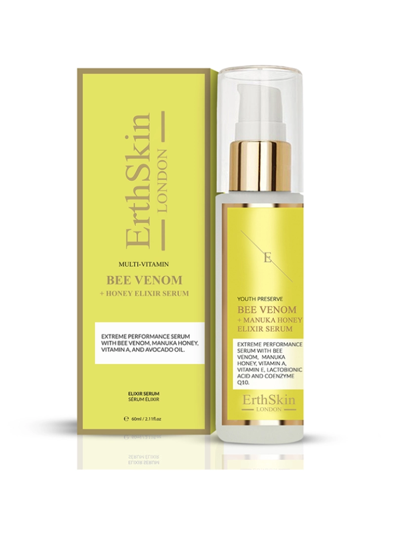 Erth Skin London - Soro Elixir De Veneno De Abelha + Mel De Manuka 60Ml