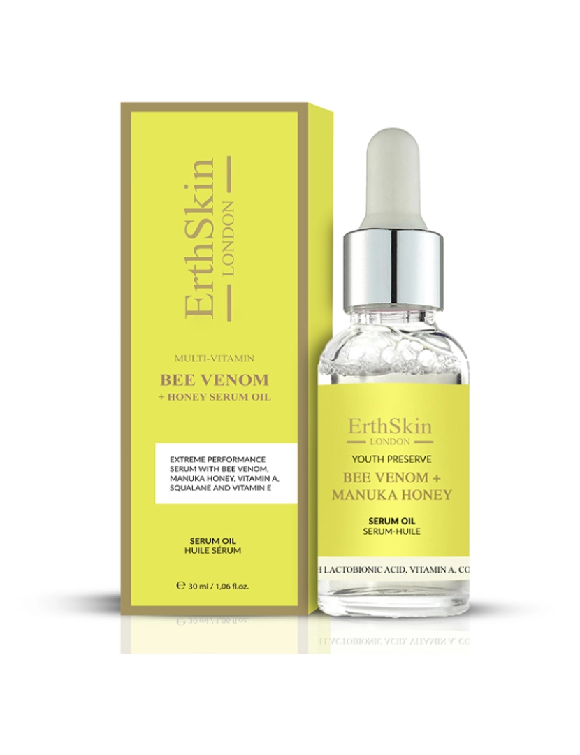 Erth Skin London - Óleo De Soro De Veneno De Abelha + Mel De Manuka 30Ml