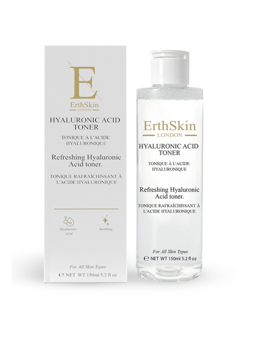 Erth Skin London - Tônico Refrescante De Ácido Hialurônico 150Ml