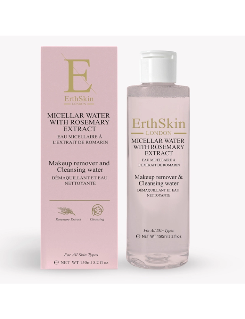 Erth Skin London - Água Micelar Com Extrato De Alecrim 150Ml