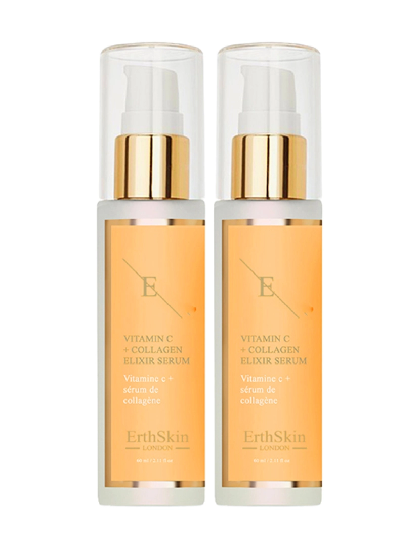 Erth Skin London - 2Xvitamina C + Soro Elixir De Colágeno 60Ml