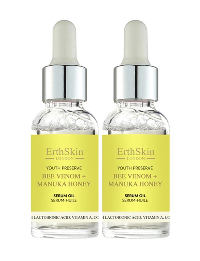 Erth Skin London - 2X Veneno De Abelha + Óleo De Sérum De Mel De Manuka 30Ml