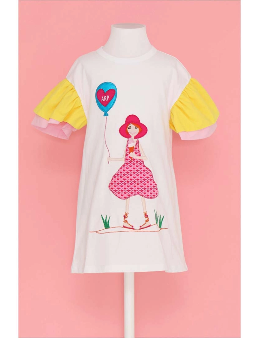 Agatha Ruiz De La Prada - Vestido menina Sun Kissed Vestido Branca