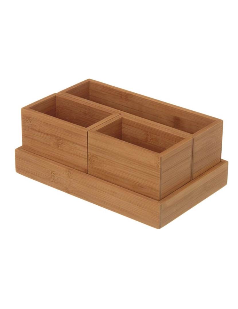 BB - Organizador de maquilhagem Bambu 28 x 18 x 15 cm