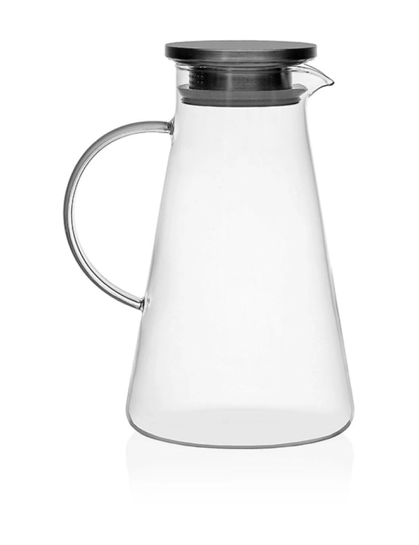 Versa - Jarra Versa 1,8 L Aço inoxidável Cristal Vidro de Borosilicato